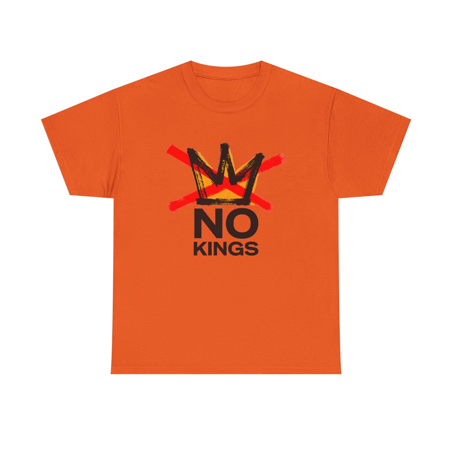 No Kings Graphic T Shirt Protest Resist BLM Support Unisex Heavy Cotton Tee
