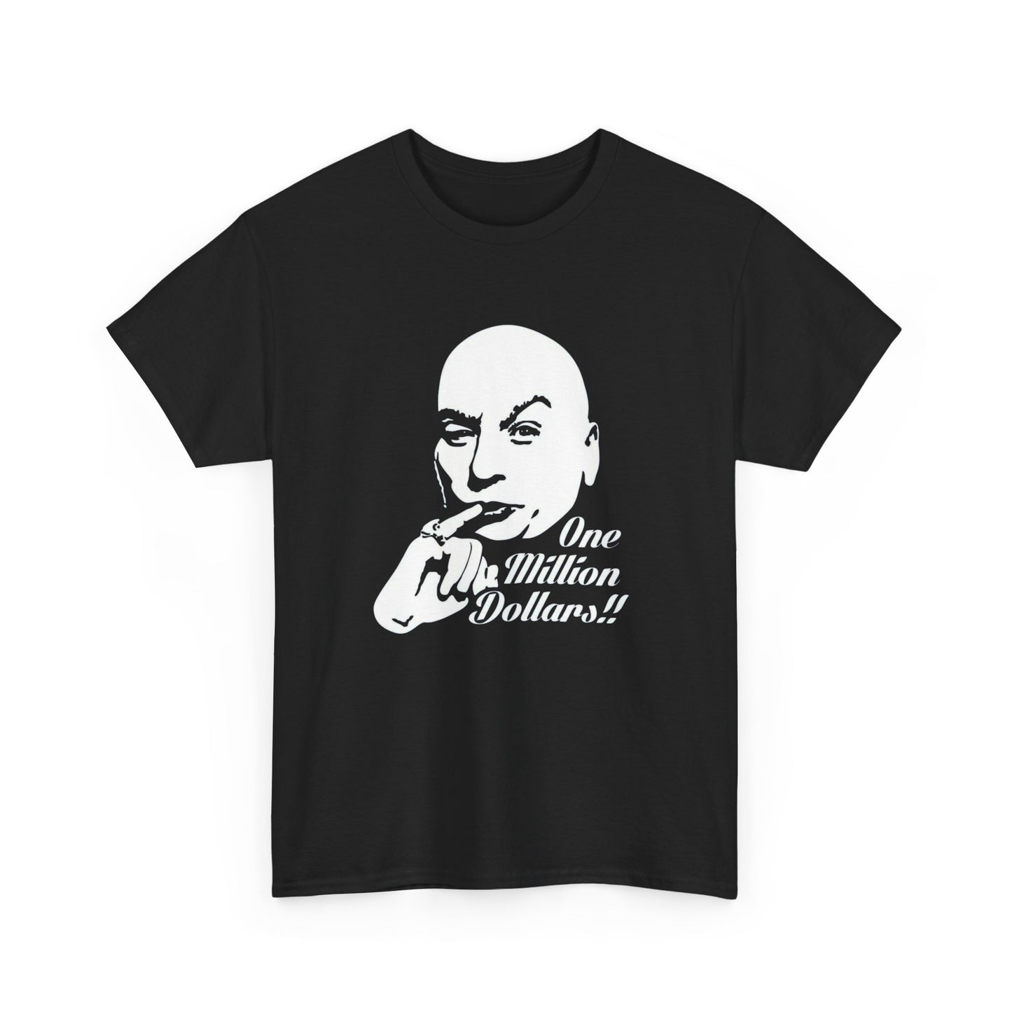 Dr Evil Funny Austin Powers Graphic T Shirt NEW Adult Unisex Heavy Cotton Tee