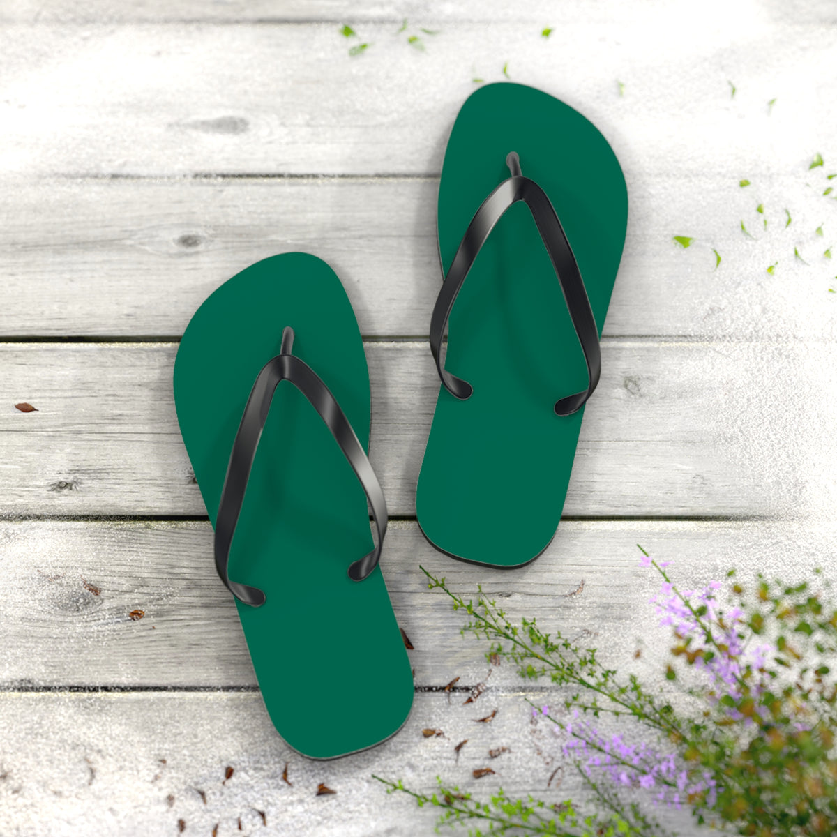 Turf Green Flip Flops, Sandals Slides, Summer Footwear, Brand New