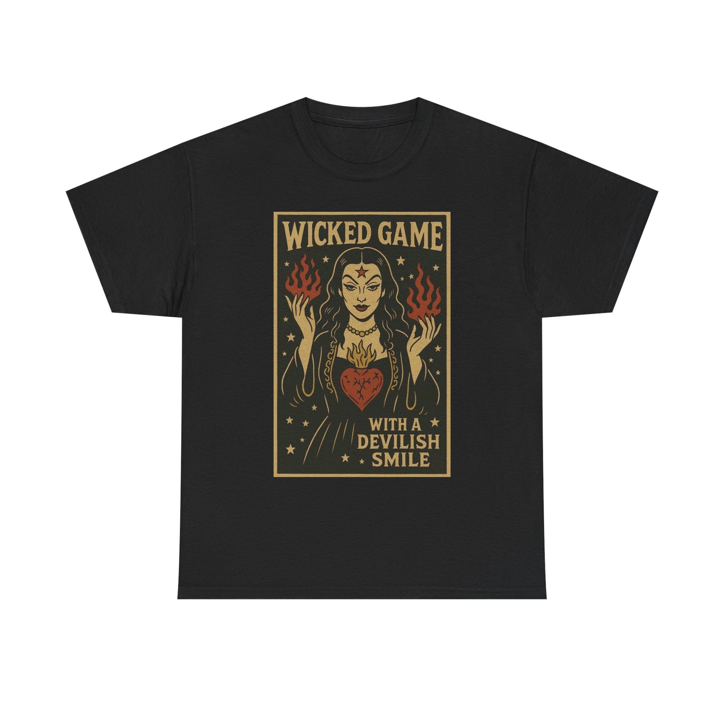Wicked Game Devilish Smile Graphic T Shirt Cotton Tee