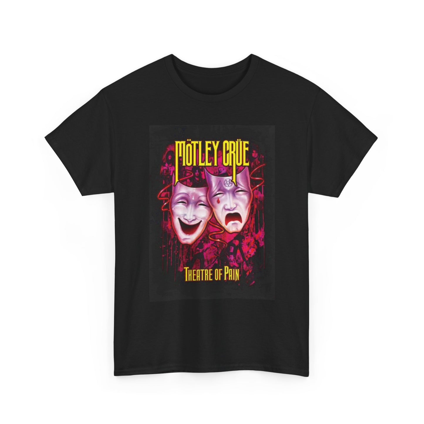 Motley Crue Graphic T Shirt Vintage Metal Rock Merch Unisex Heavy Cotton Tee
