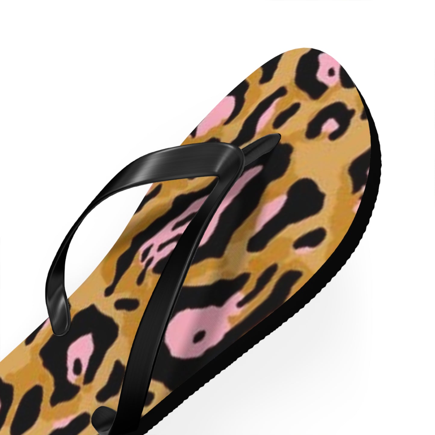 Animal Print Pink Beach Sandals, Slides for Summer, Flip Flops