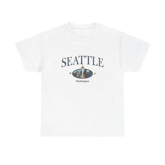Seattle Washington  Graphic T Shirt NEW Unisex Heavy Cotton Tee