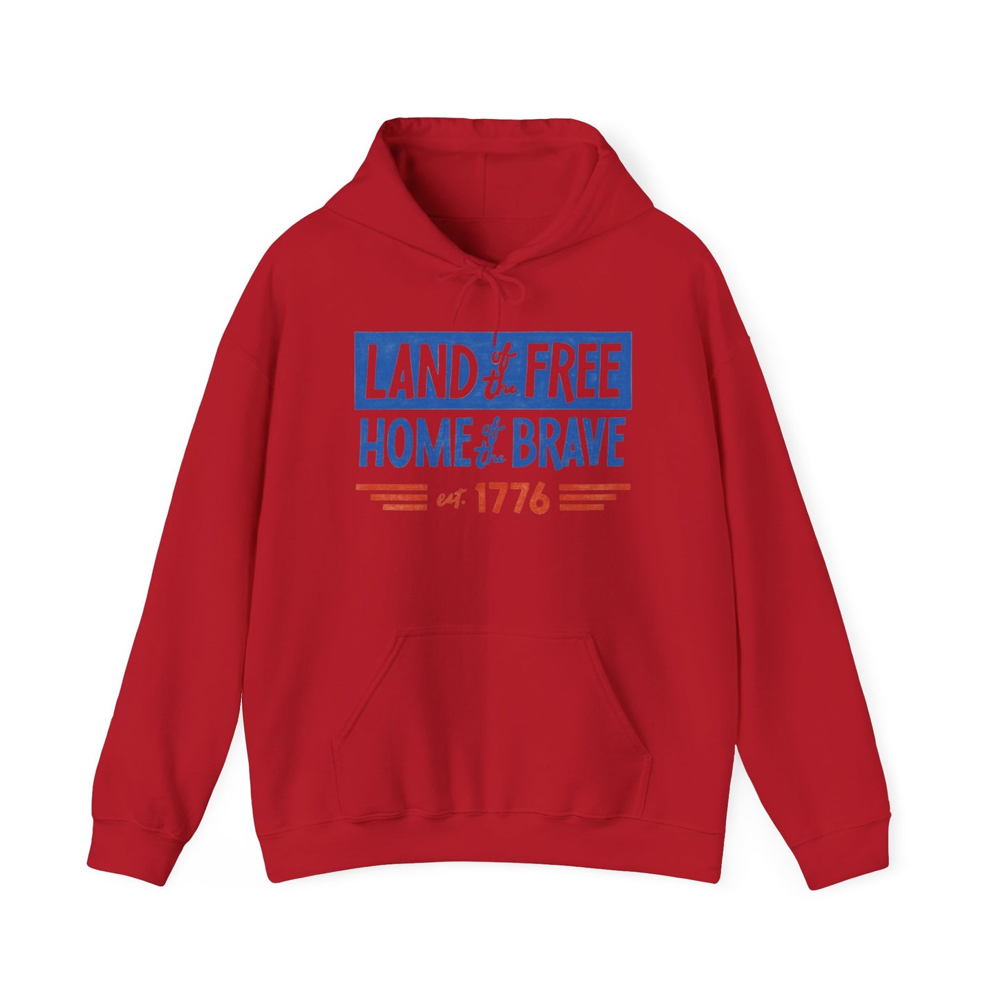 Land Of The Free Home Of The Brave USA Graphic Hoodie Unisex Hooded Sweatshirt