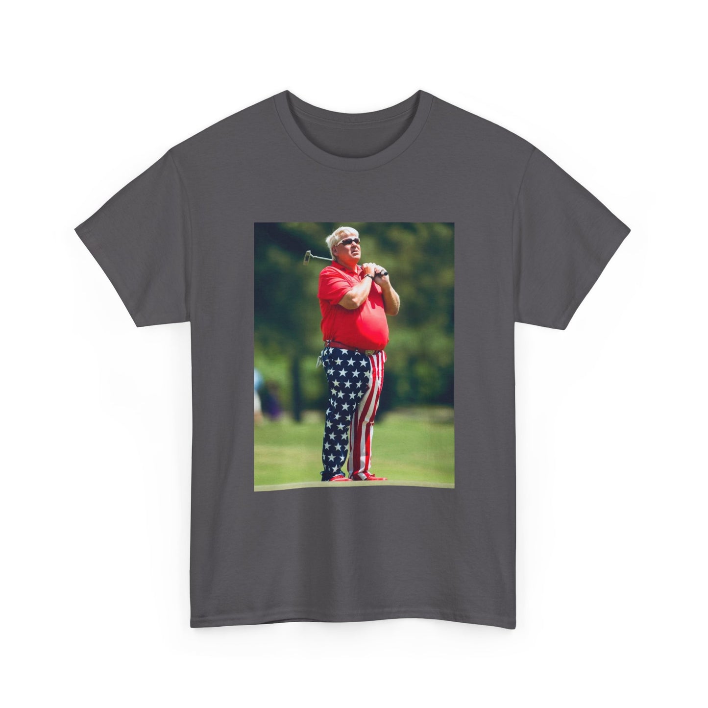 John Daly Tshirt Golf American Flag Masters Tiger woods Unisex Heavy Cotton Tee