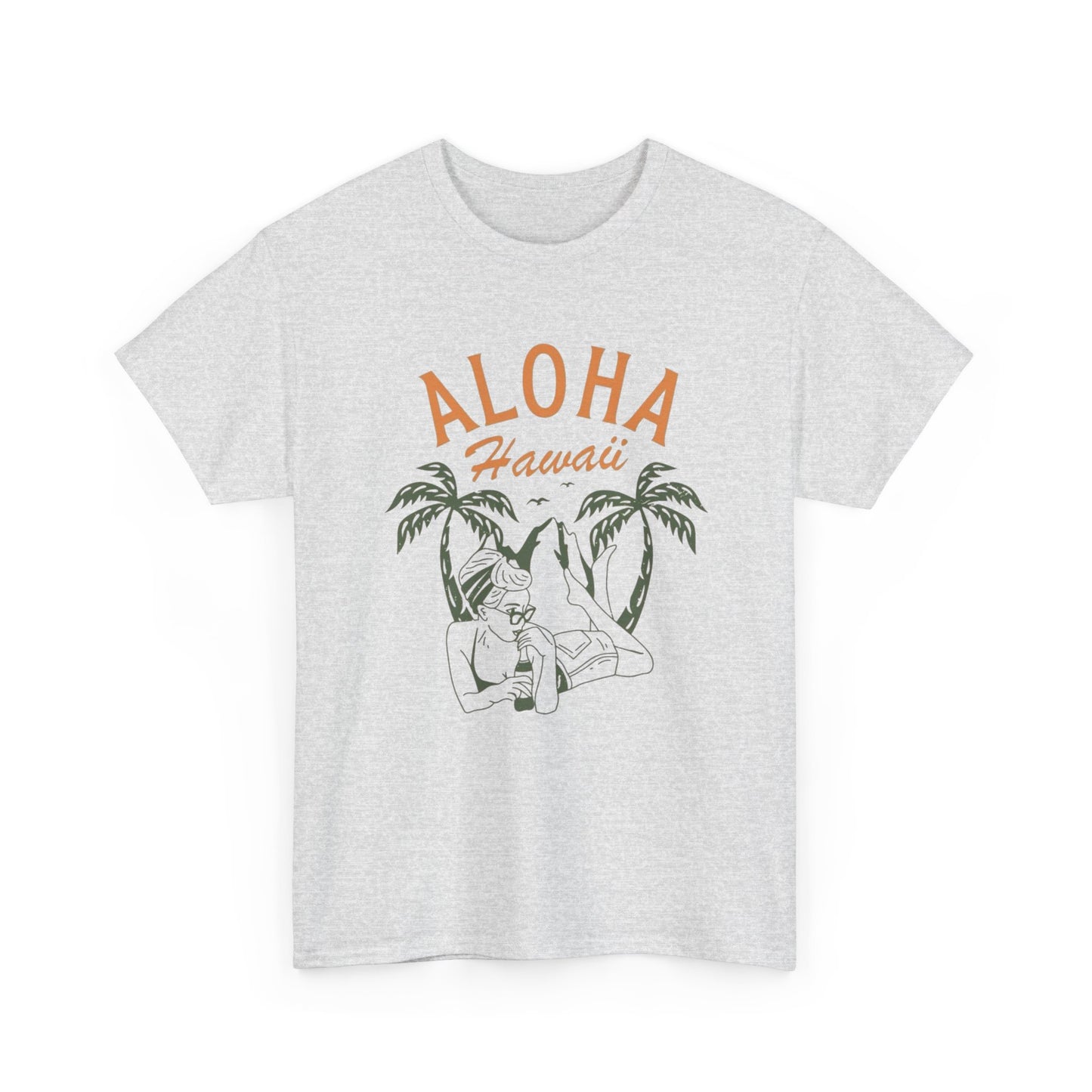 Aloha Hawaii Model Graphic T Shirt ADULT NEW Unisex Heavy Cotton Tee