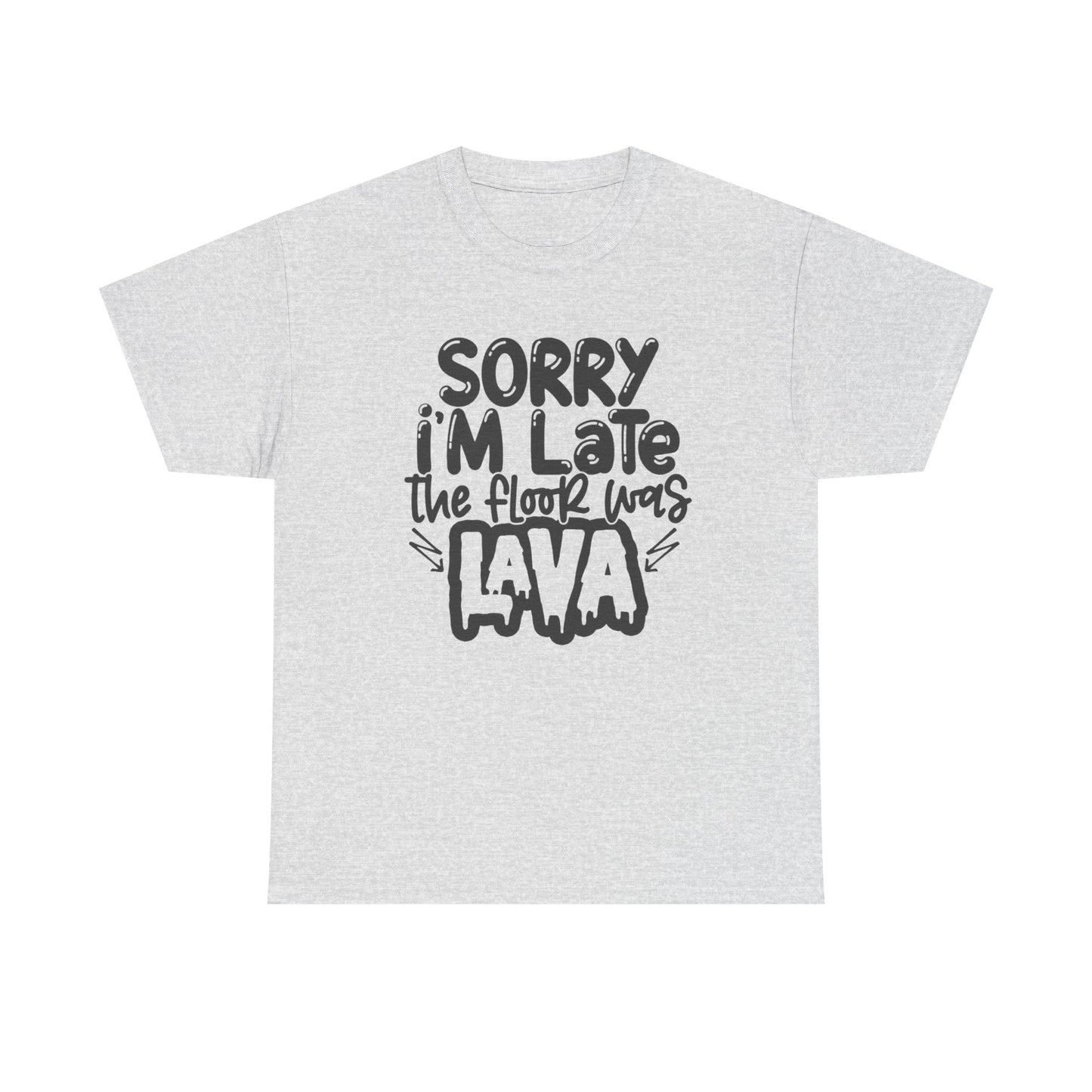 The Floor Was Lava Graphic T Shirt Unisex Heavy Cotton Tee