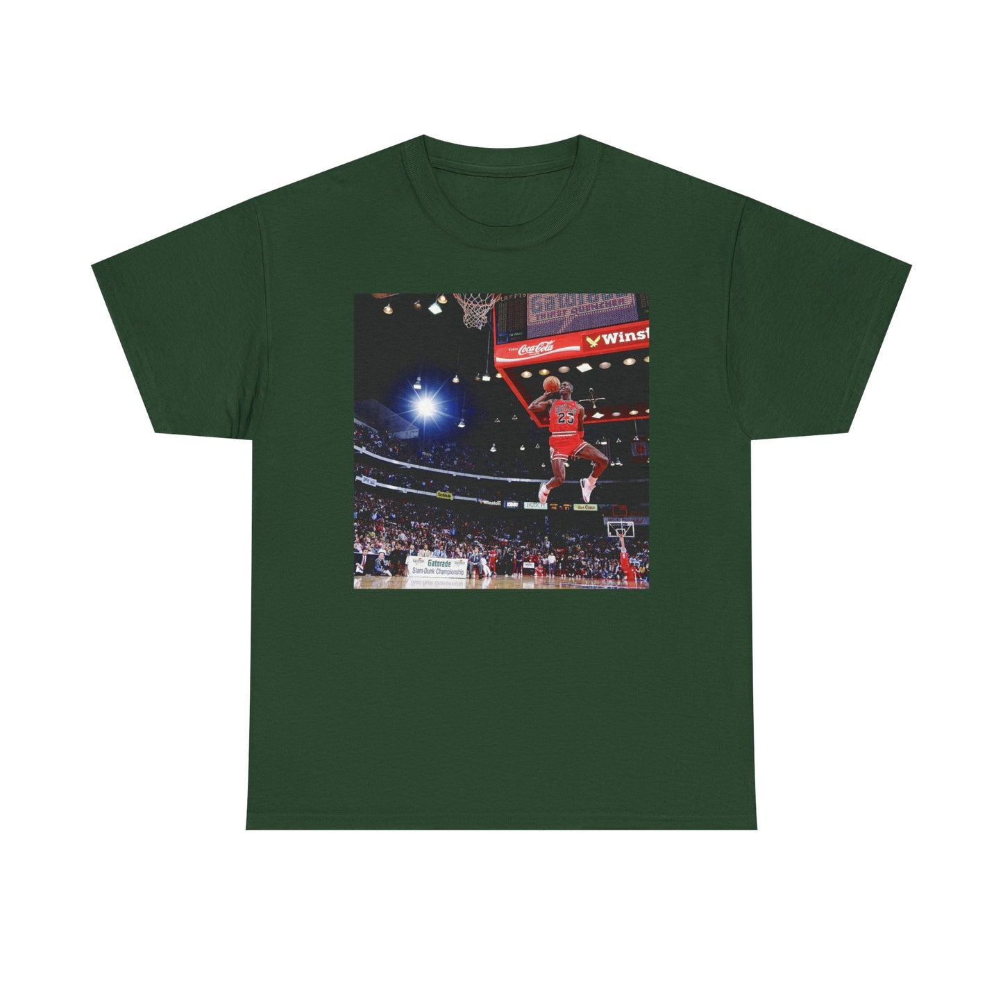 Michael Jordan Graphic T Shirt Retro Dunk Contest Unisex Heavy Cotton Tee