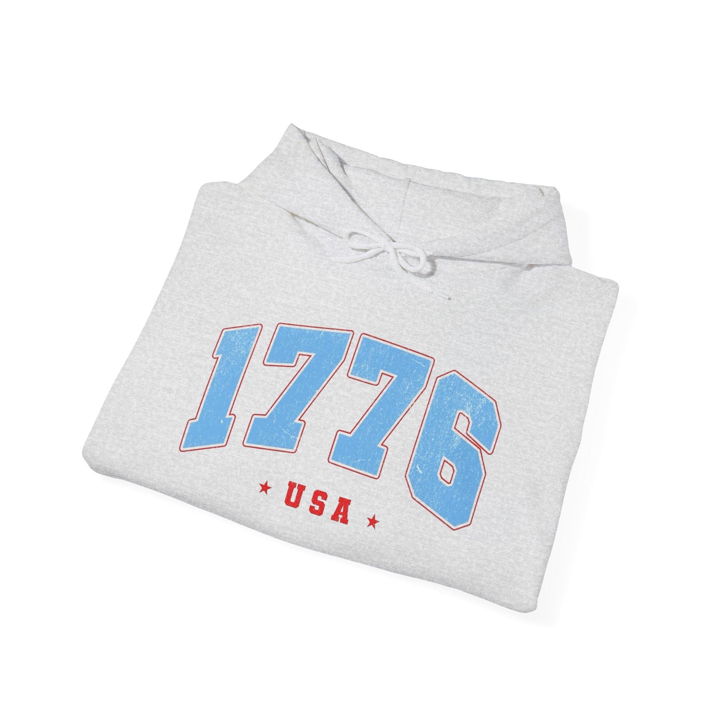 1776 USA Retro America Graphic Hoodie Men's Heavy Blend™ Hooded Sweatshirt