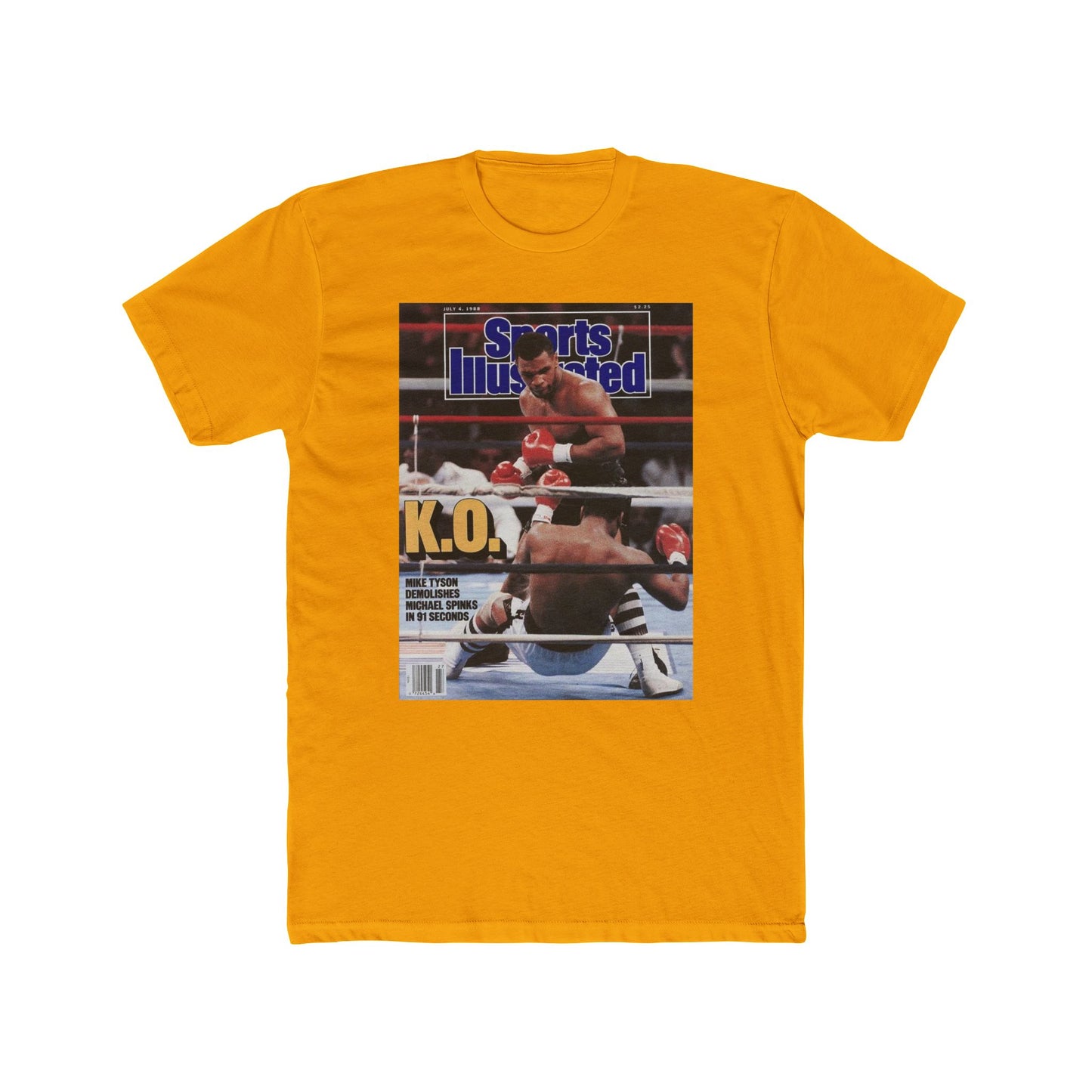 Mike Tyson Tshirt vintage New York  Men's Cotton Crew Tee boxing mma wrestling