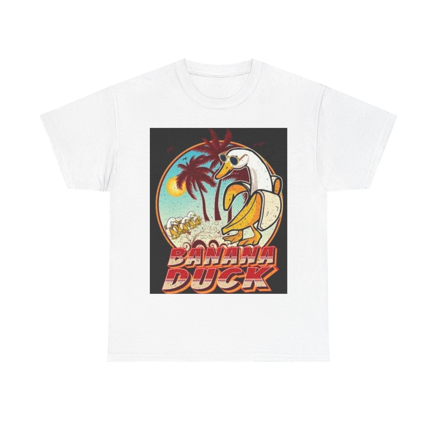 Duck hunting shirt fishing banana funny vintage Unisex Heavy Cotton Tee