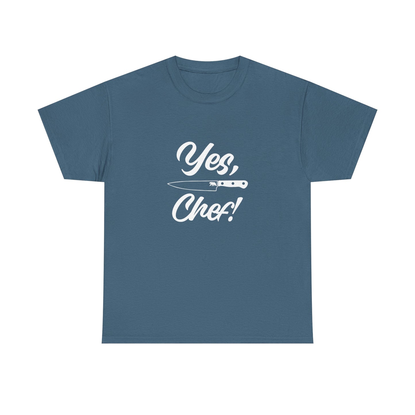 Yes Chef Kitchen Knifes Graphic T-Shirt Cotton Tee New Gift Vintage