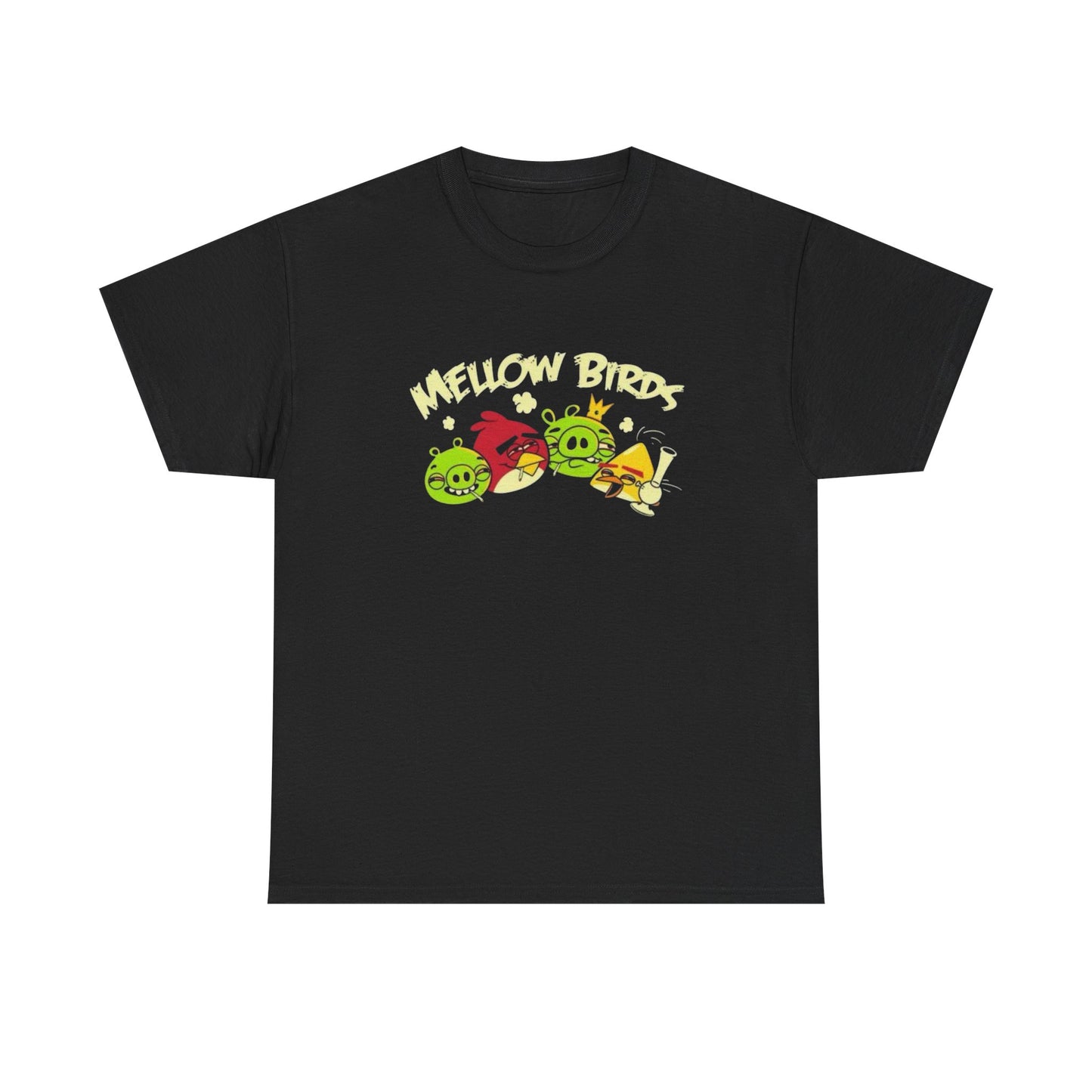 Mellow Birds Funny Graphic T Shirt S-5XL Unisex Cotton