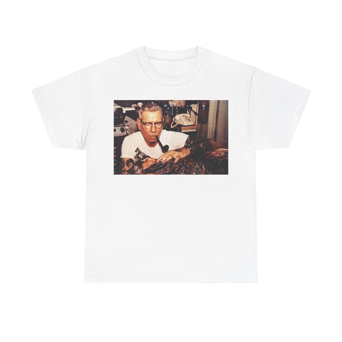 Sailor Jerry Tshirt Vintage Navy Tattoos Sailor Retro Unisex Heavy Cotton Tee uu
