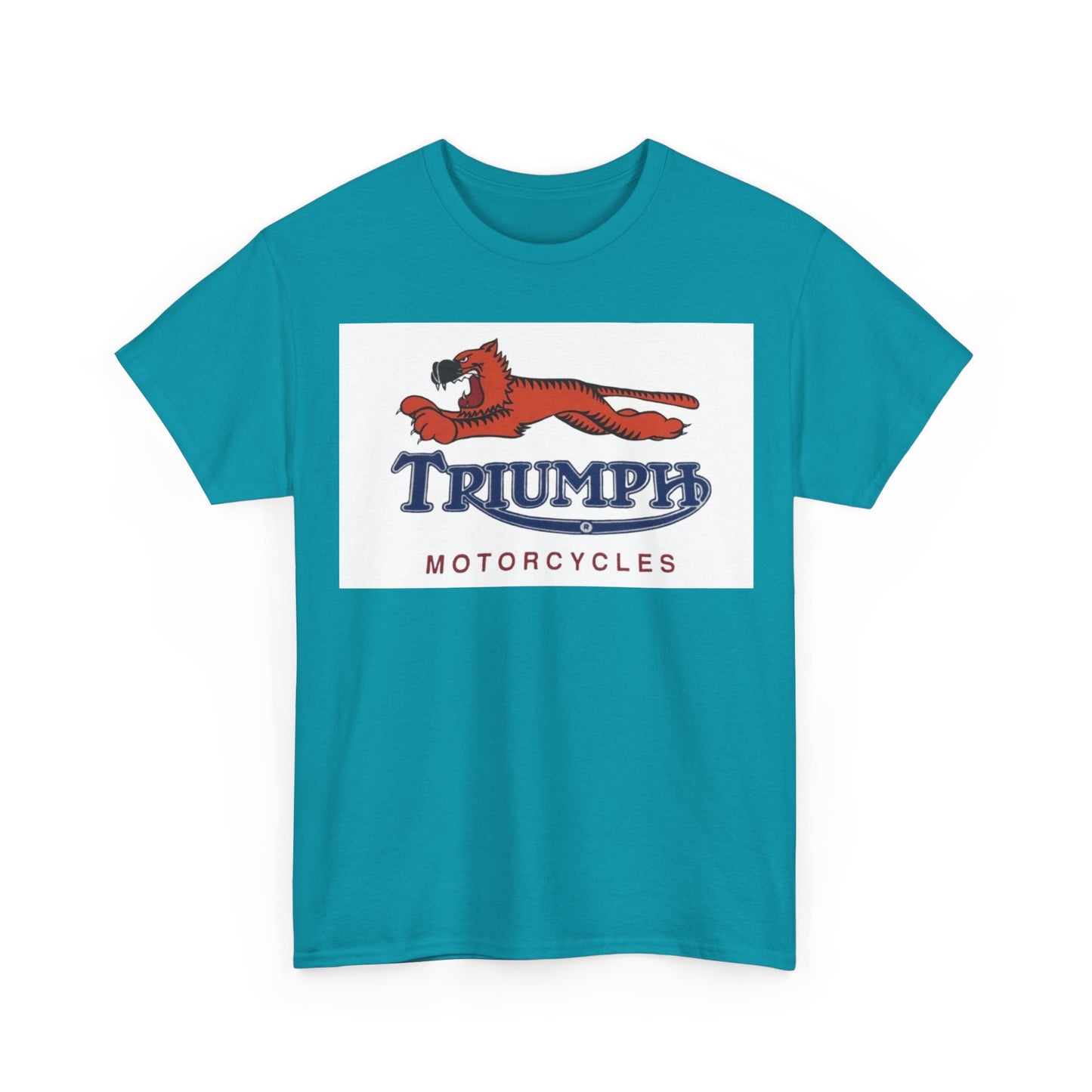 Triumph T-shirt vintage motorcycles nostalgia Tiger Unisex Heavy Cotton Tee