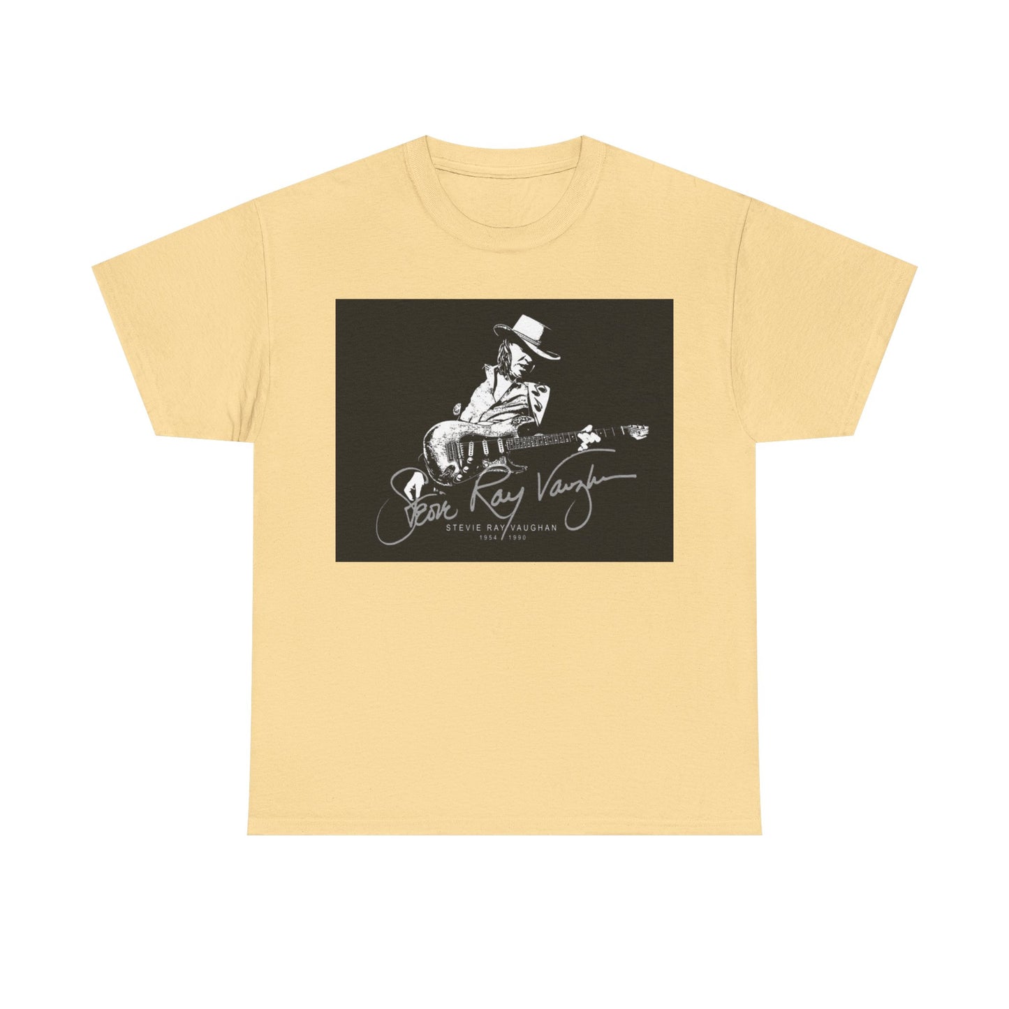 Stevie ray vaughn T-shirt Vintage retro rock album Unisex Heavy Cotton Tee
