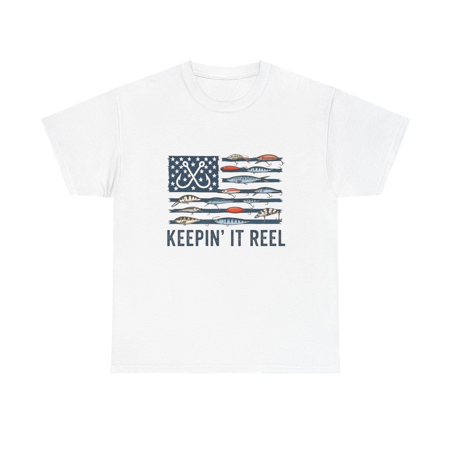 Keeping It Reel Fishing Graphic T Shirt Unisex Heavy Cotton Tee Gift