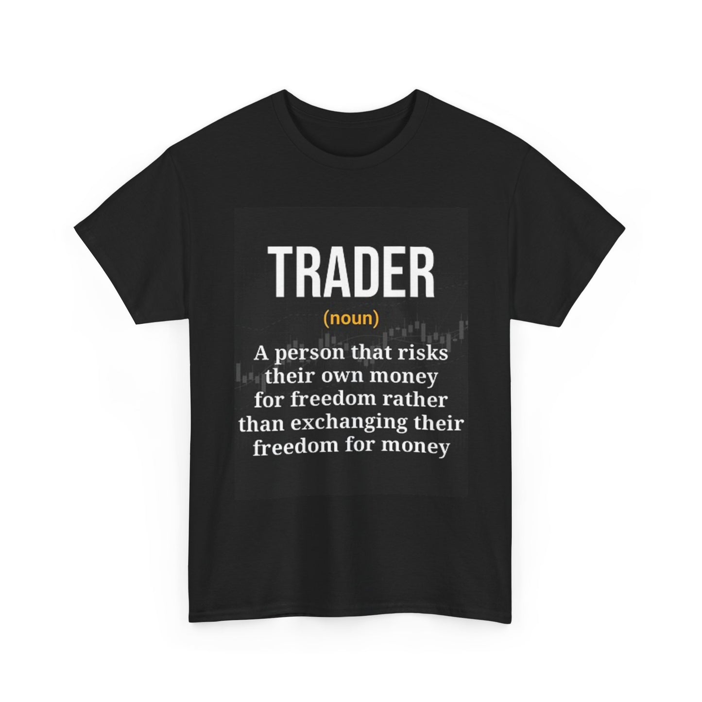 Trader Stock Market Graphic T Shirt Funny Investing Unisex Heavy Cotton Tee