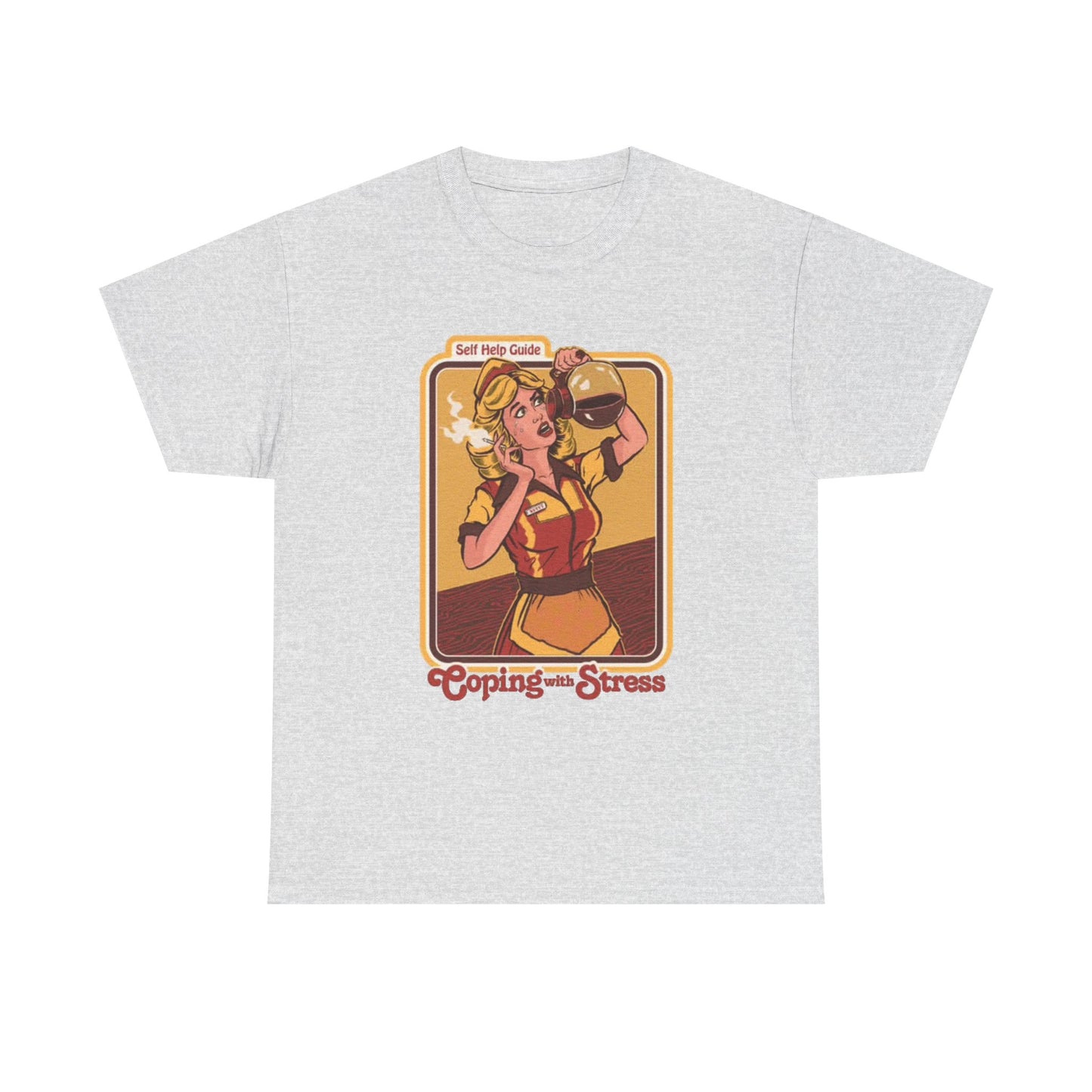 Coping With Stress Funny Graphic T Shirt NEW Unisex Heavy Cotton Tee