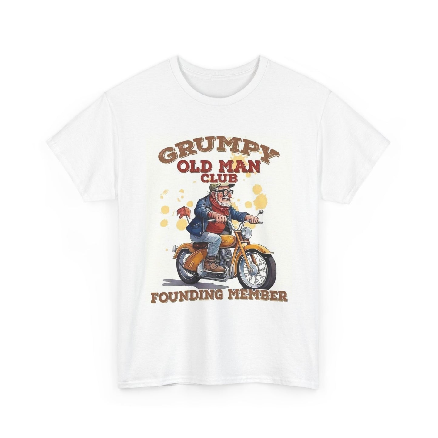 Grumpy Old Man Graphic T Shirt Funny Unisex Heavy Cotton Tee