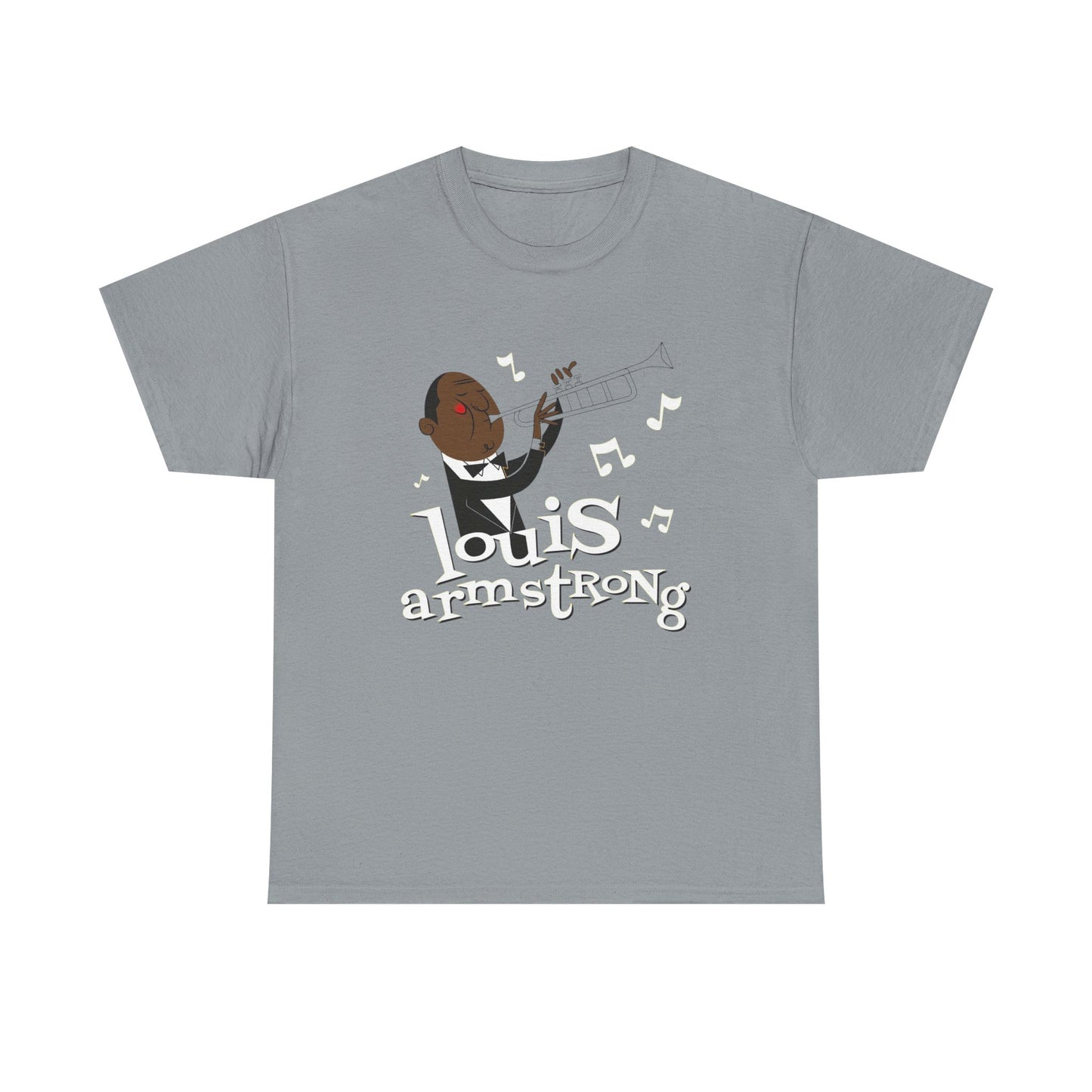 Louis Armstrong Vintage Graphic T Shirt ADULT NEW Heavy Cotton Tee
