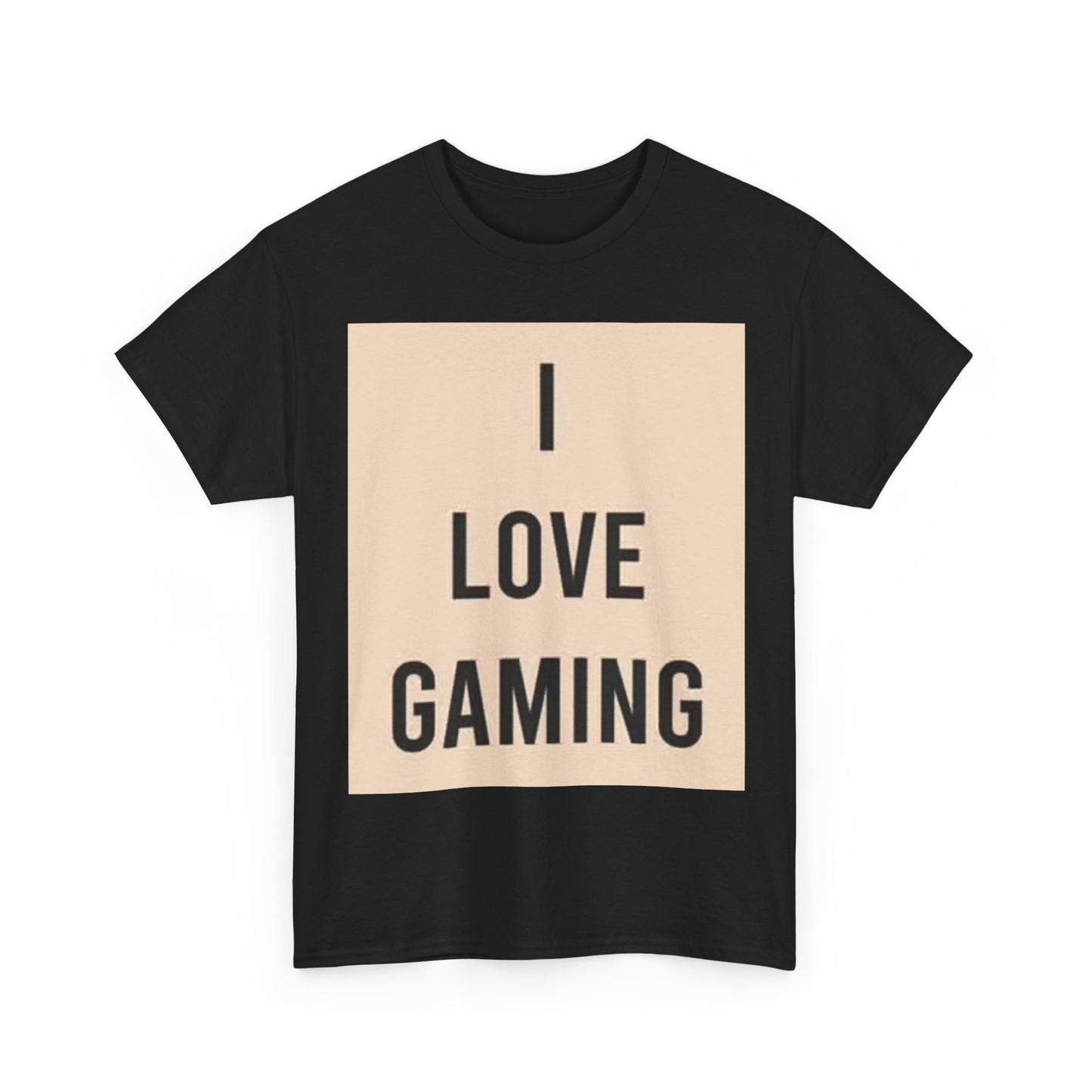 I Love Gaming Shirt Video Games Streaming Graphic Unisex Heavy Cotton Tee