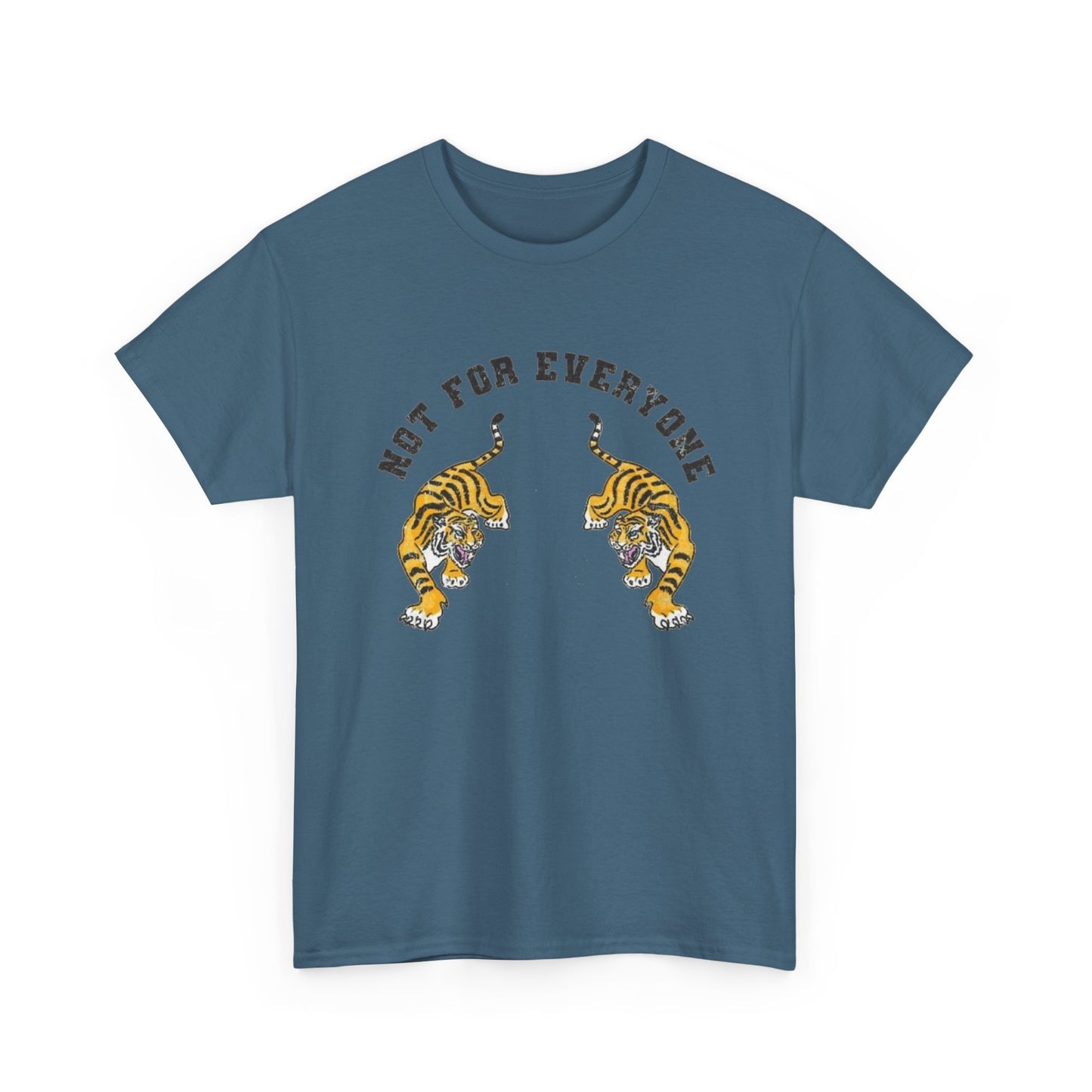 Not For Everyone Tiger Retro Art Graphic T Shirt Regular Men's Heavy Cotton Tee
