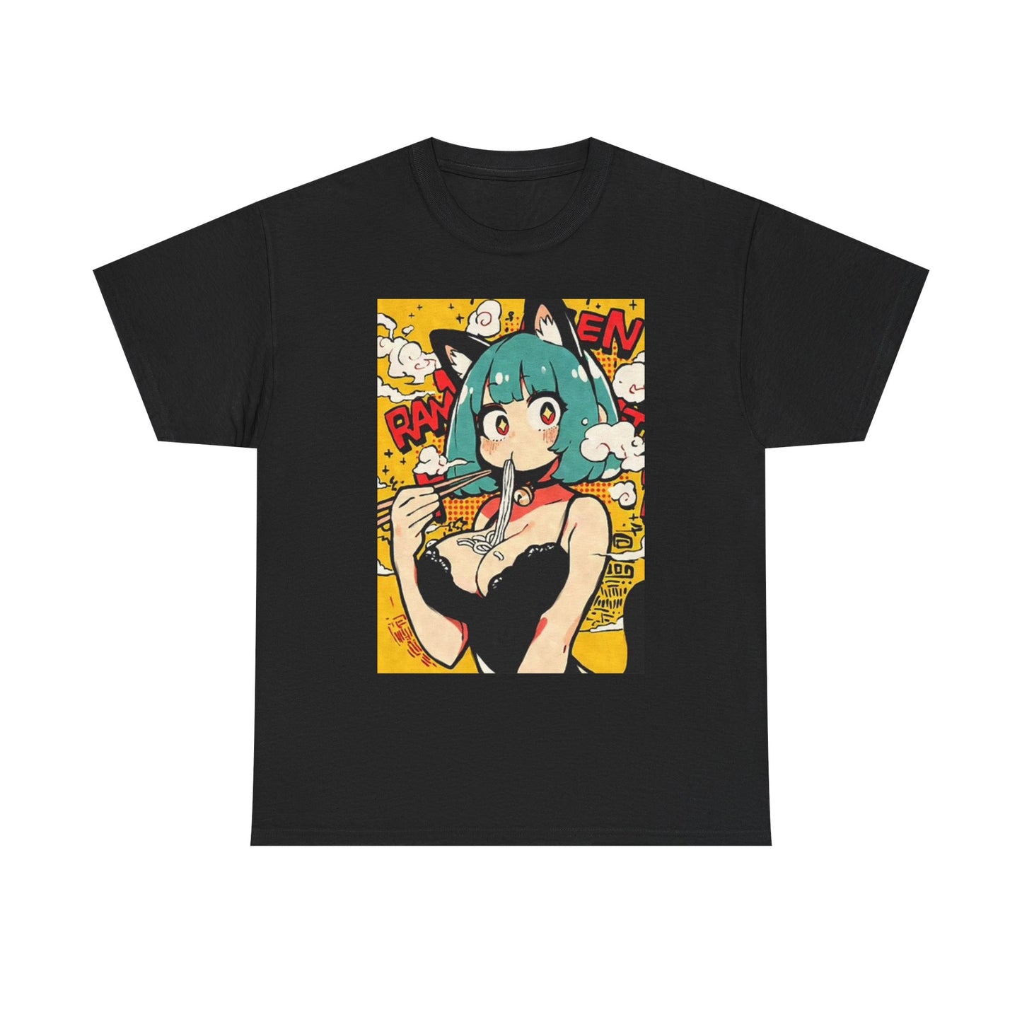 Anime Graphic T Shirt Vintage hentai Waifu Unisex Heavy Cotton Tee