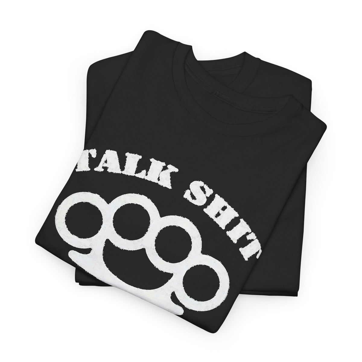 Talk Trash Get Hit Brass Knuckles Graphic T-Shirt Men's Tee