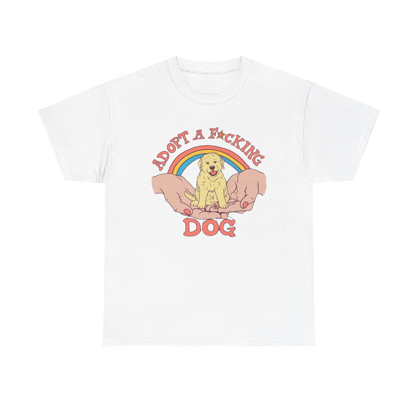 Adopt A Dog Graphic T Shirt NEW Adult Tee