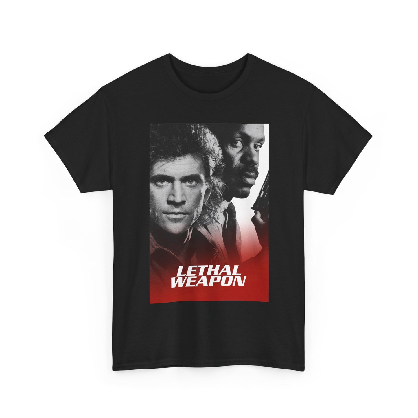 Lethal Weapon Shirt Vintage Movie Poster Retro Mel Gibson Unisex Heavy Cotton