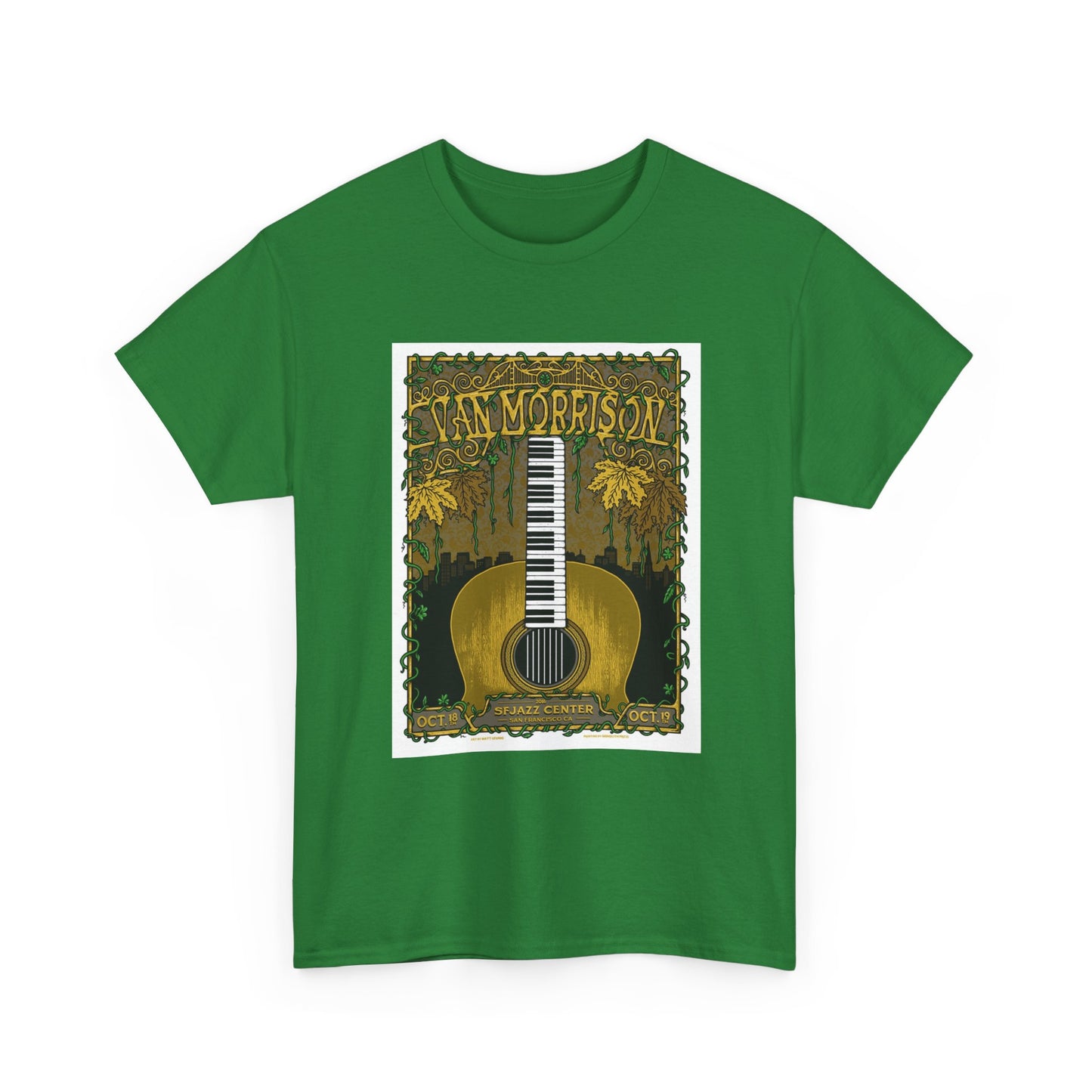 Van Morrison Tshirt Classic Rock Merch Graphic Retro Unisex Heavy Cotton Tee