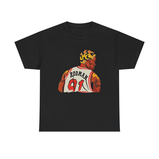 Rodman Bulls Basketball T Shirt Unisex Heavy Cotton Vintage Gift NEW