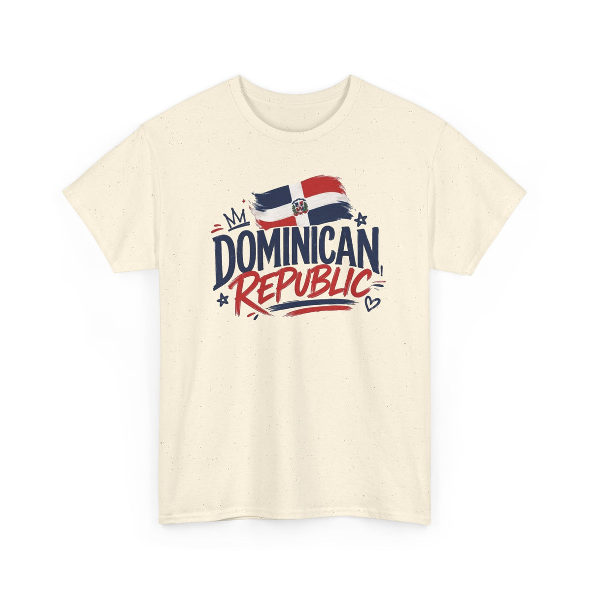Dominican Republic Graphic T Shirt Men's Flag Retro Heavy Cotton Tee