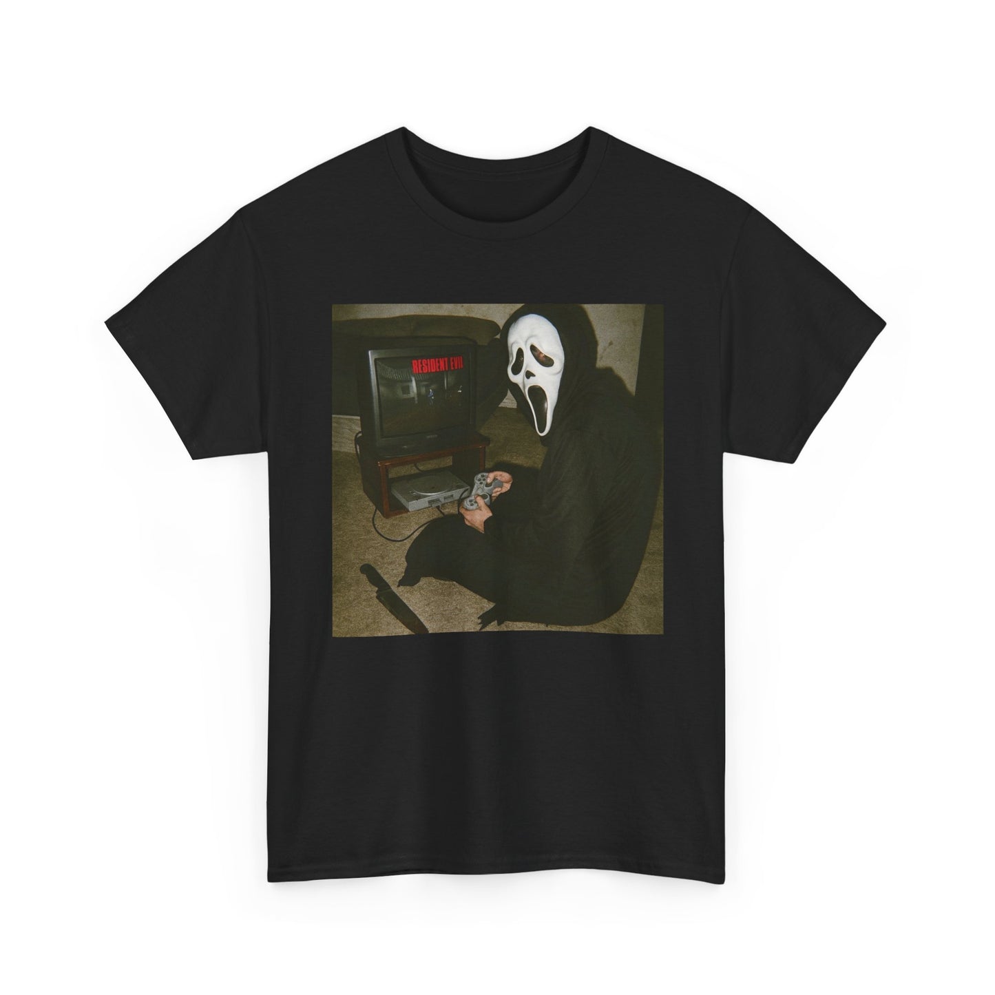 Scream Resident Evil Funny Graphic T Shirt Unisex Heavy Cotton Tee Gift New