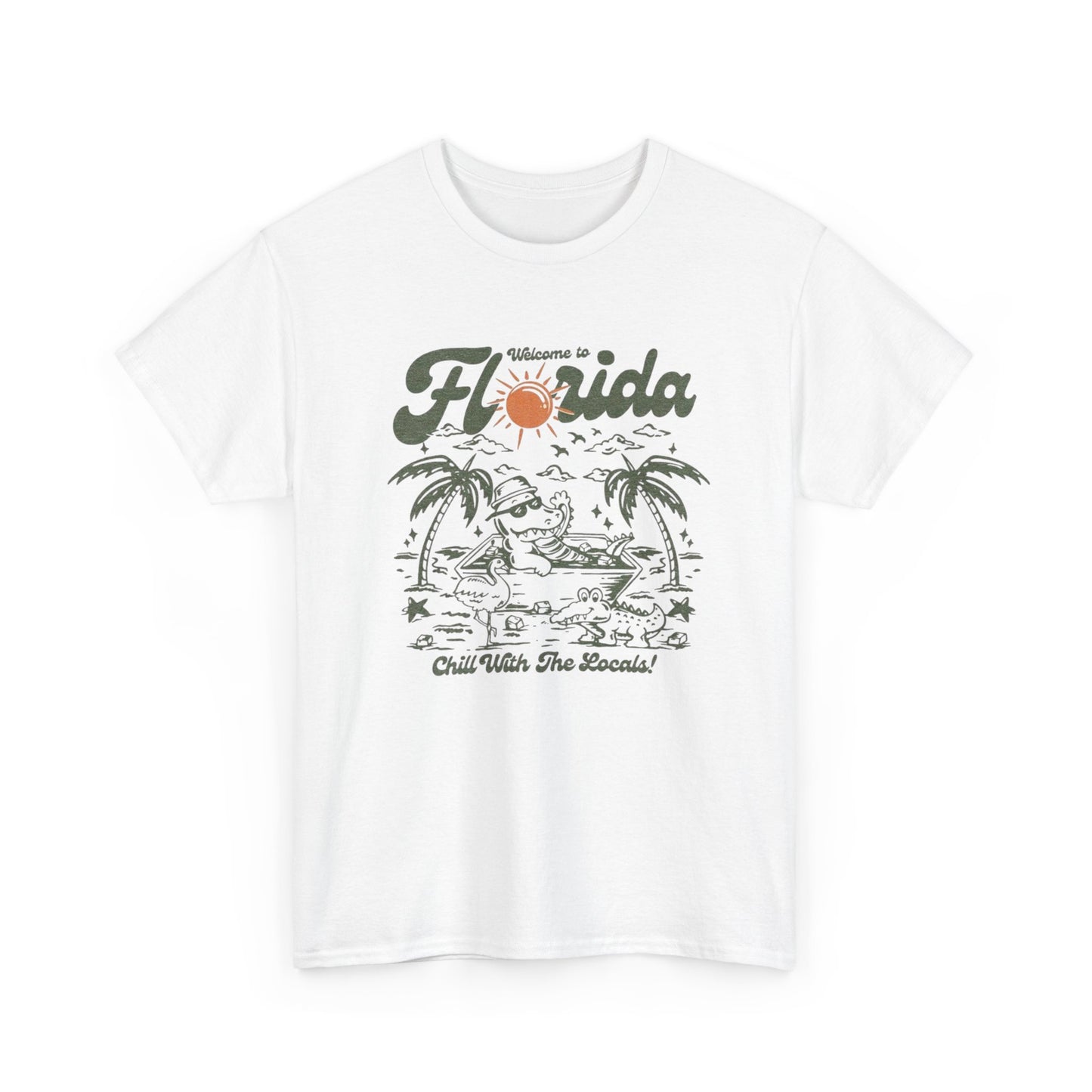 Welcome To Florida Gators Graphic T Shirt S-5XL NEW Unisex Heavy Cotton Tee