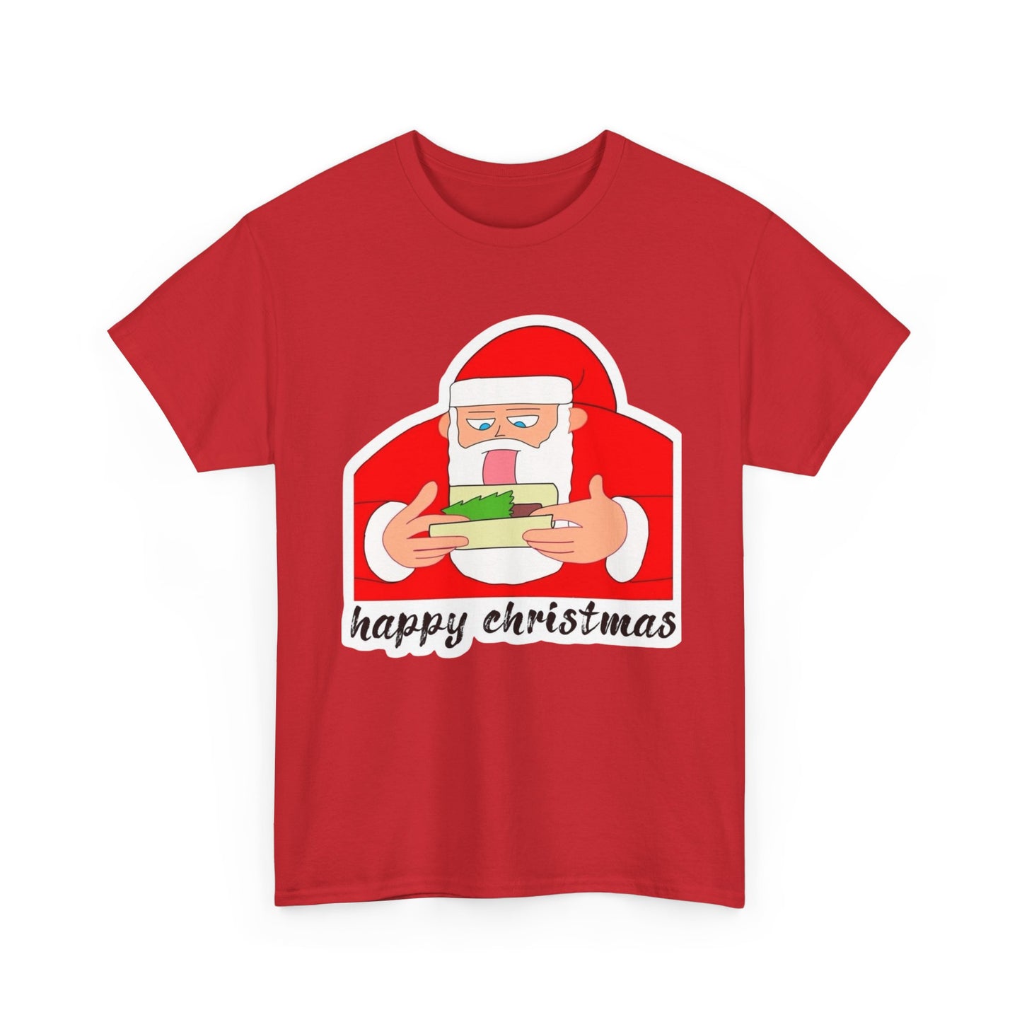 Happy Christmas Weed Funny Graphic T Shirt NEW ADULT TEE Cotton