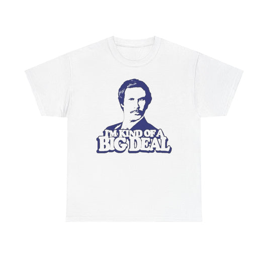 Ron Burgundy Funny Comedy Anchorman Graphic T Shirt Unisex Heavy Cotton Tee