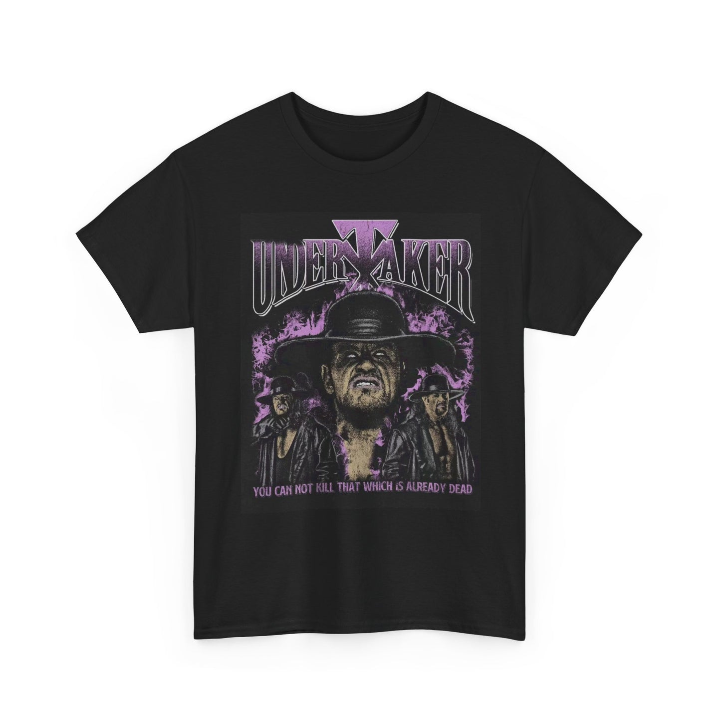 The Undertaker Graphic T Shirt Vintage Wrestling WWE Unisex Heavy Cotton Tee