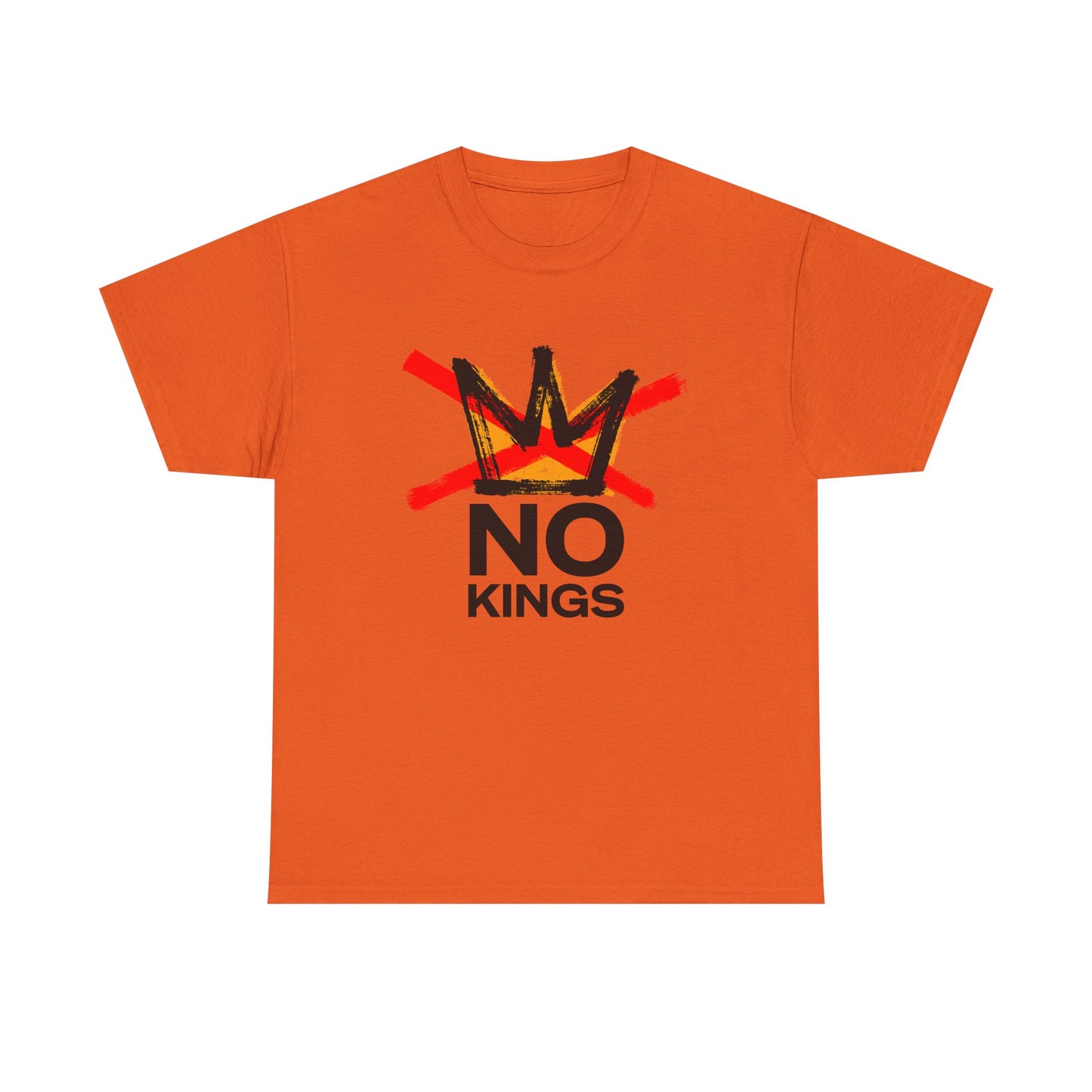 No Kings Graphic T Shirt Protest Resist BLM Support Unisex Heavy Cotton Tee