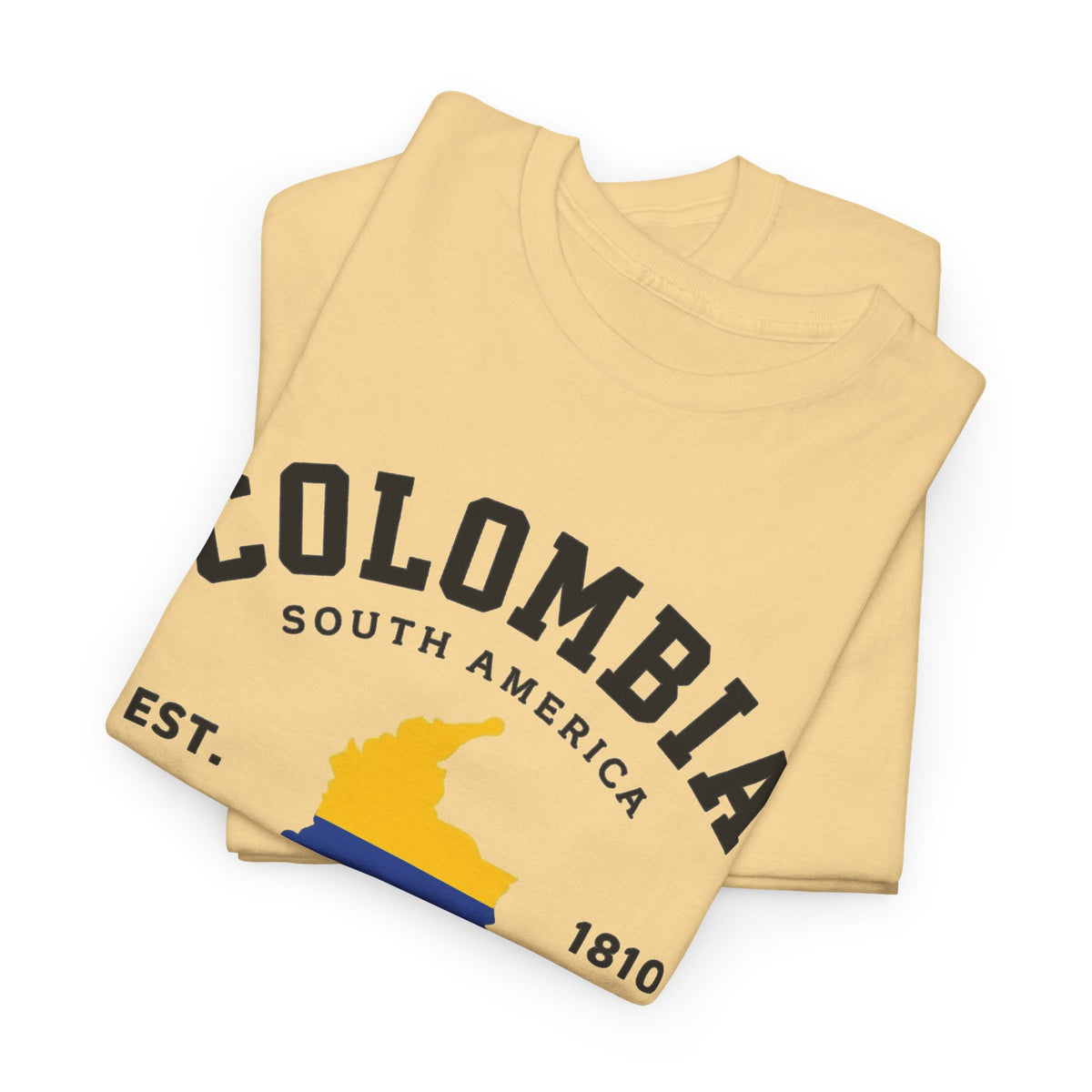 Colombia South America Graphic T Shirt Travel Men's Heavy Cotton Tee