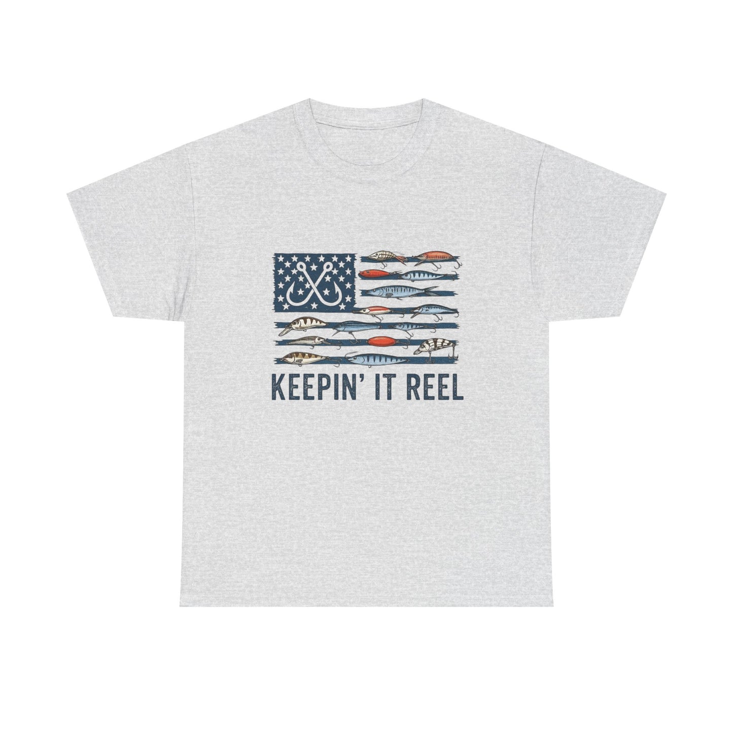 Keeping It Reel Fishing Graphic T Shirt Unisex Heavy Cotton Tee Gift