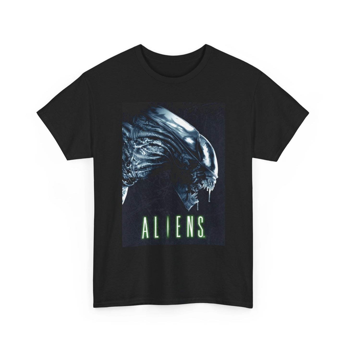 Aliens Movie Poster T Shirt BRAND NEW Apparel Unisex Heavy Cotton Tee