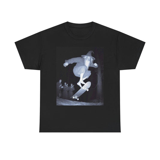 Gandalf Skateboarding Funny Graphic T Shirt Unisex Heavy Cotton Tee