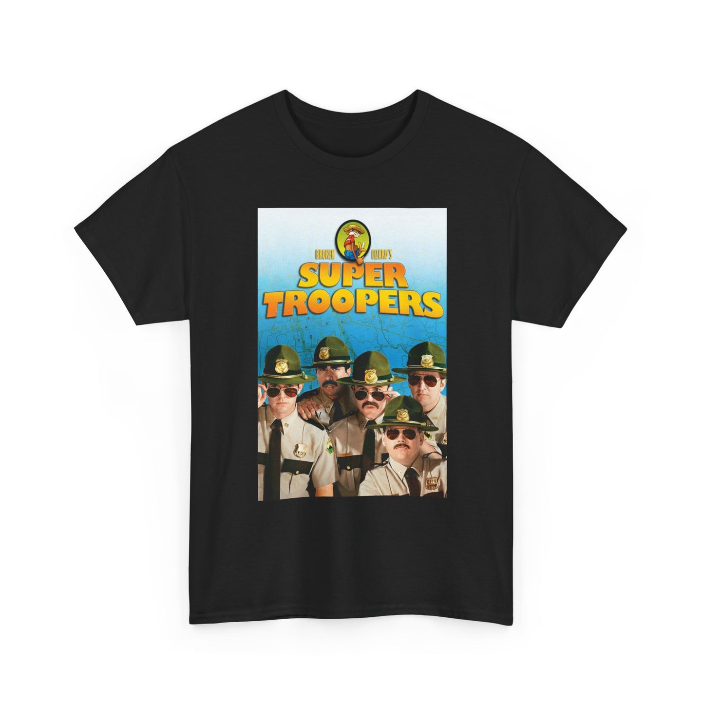 Supertroopers Graphic T Shirt Vintage Movie Poster Comedy Unisex Heavy Cotton