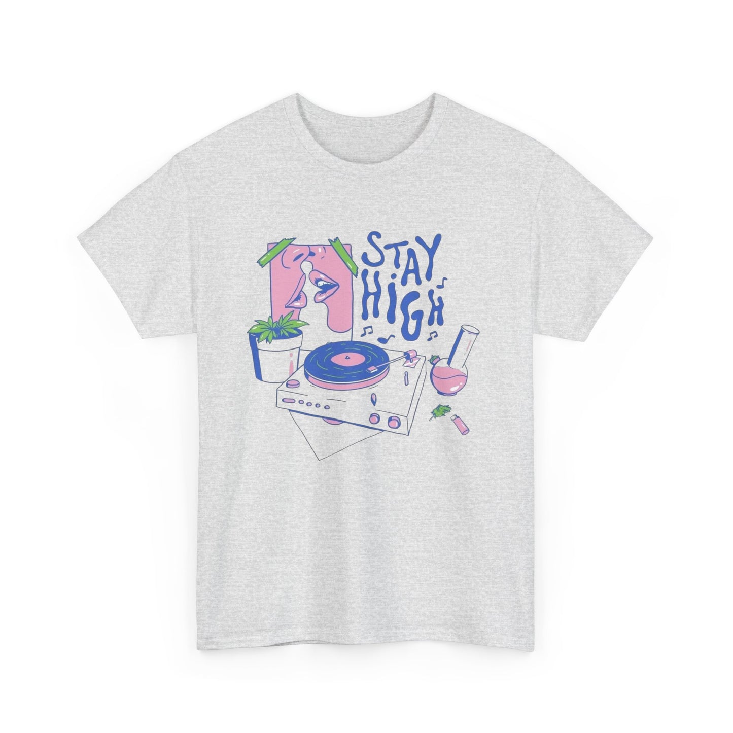 Stay High Vintage Graphic T Shirt ADULT NEW Heavy Cotton Tee