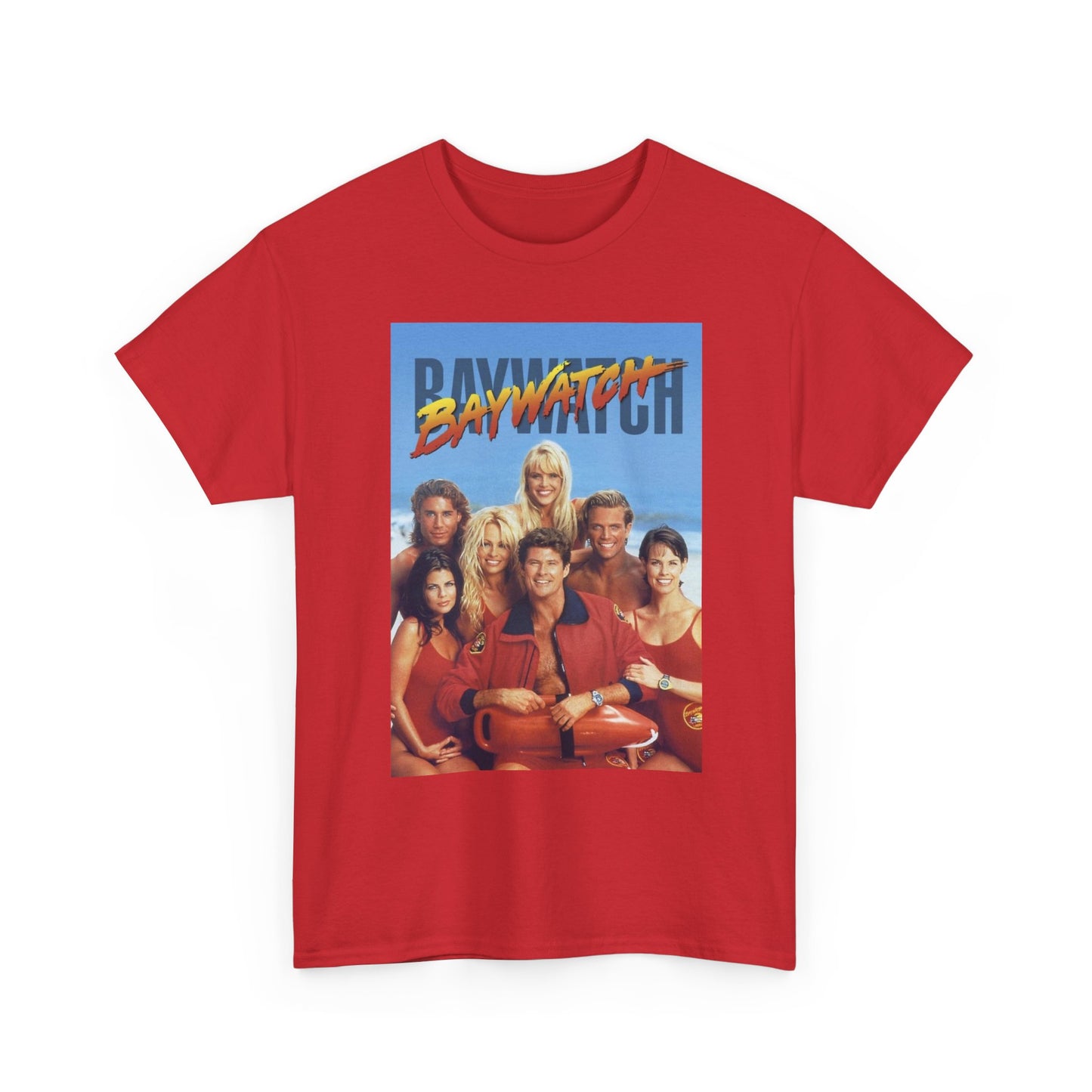 Baywatch 90s Retro T Shirt Graphic Unisex Heavy Cotton Tee NEW GIFT