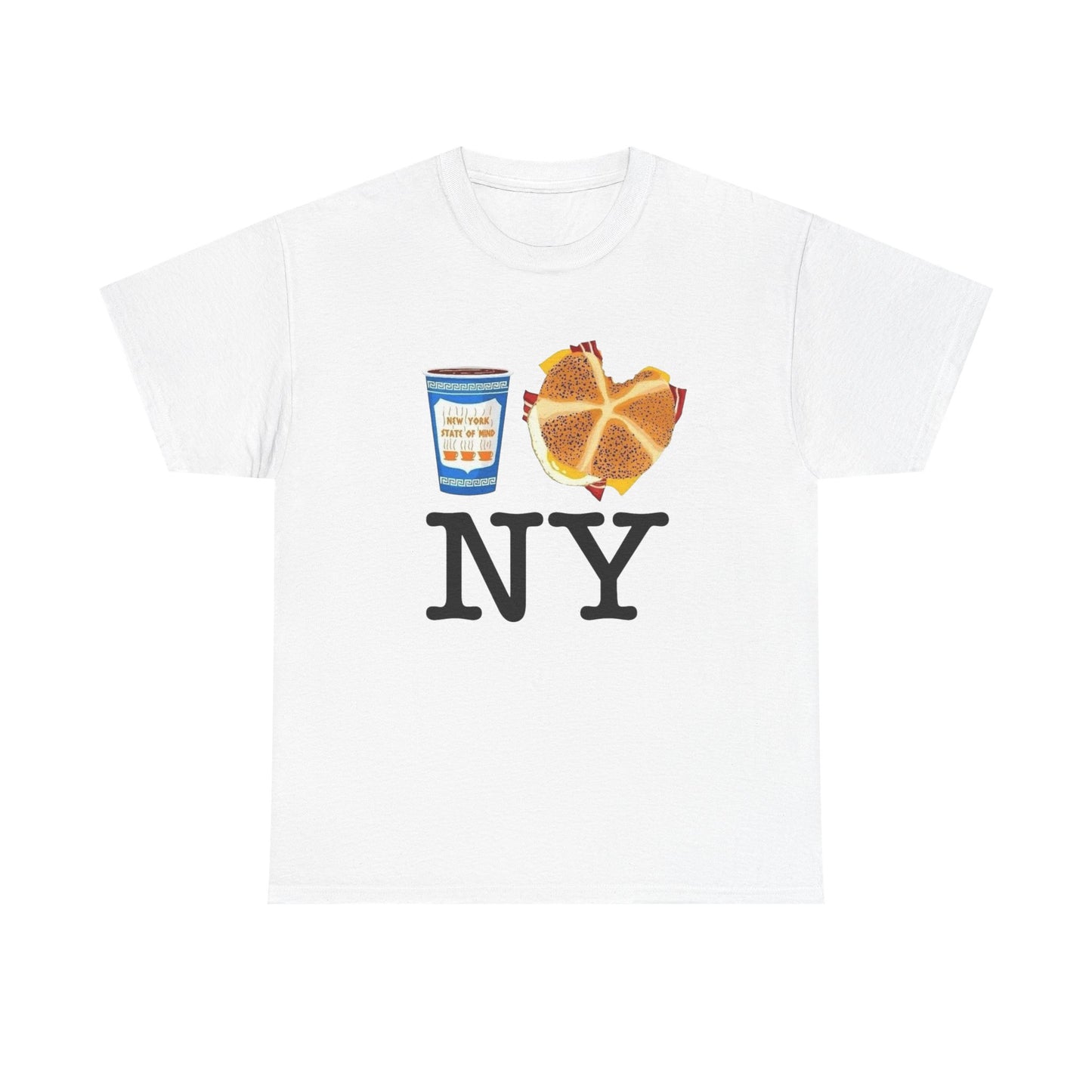 I Love New York Bodega Breakfast Graphic T Shirt Unisex NEW Heavy Cotton Tee