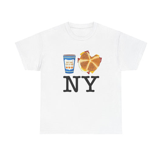 I Love New York Bodega Breakfast Graphic T Shirt Unisex NEW Heavy Cotton Tee