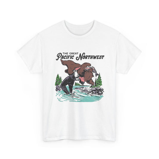 The Great Pacific Northwest Graphic T Shirt Men's Heavy Cotton Tee
